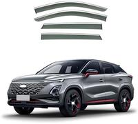 Car side window deflectors for Chery FX 2022+ model - rain protection & improved airflow for enhanced driving comfort. Smart auto upgrade solution.