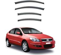 Car side window deflectors for Chery J3 Hatchback 2008-2015 model - rain protection & improved airflow for enhanced driving comfort. Smart auto upgrade solution.