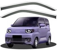 Car side window deflectors for CHERY Jetour Ice Cream 2021-2025+ model - rain protection & improved airflow for enhanced driving comfort. Smart auto upgrade solution.