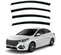 Car side window deflectors for Chery Omoda S5 2021+ model - rain protection & improved airflow for enhanced driving comfort. Smart auto upgrade solution.