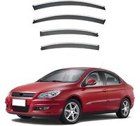 Car side window deflectors for Chery Tengo Sedan 2008-2015 model - rain protection & improved airflow for enhanced driving comfort. Smart auto upgrade solution.