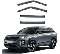 Car side window deflectors for Chery Tiggo 7 2024 2025+ model - rain protection & improved airflow for enhanced driving comfort. Smart auto upgrade solution.