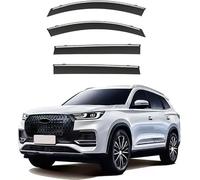 Car side window deflectors for Chery Tiggo Grand Tour T18 2024-2025+ model - rain protection & improved airflow for enhanced driving comfort. Smart auto upgrade solution.