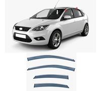 Car side window deflectors for FOR-D Focus Hatchback/Sedan C307 2005-2011 model - rain protection & improved airflow for enhanced driving comfort. Smart auto upgrade solution.