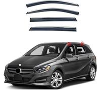 Car side window deflectors for Mercedes-Benz B Class W246 2012-2018 model - rain protection & improved airflow for enhanced driving comfort. Smart auto upgrade solution.