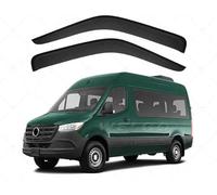 Car side window deflectors for Mercedes-Benz Sprinter VS30 2019+ model - rain protection & improved airflow for enhanced driving comfort. Smart auto upgrade solution.