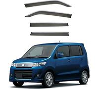 Car side window deflectors for Suzuki Wagon R MH23S 2009-2012 model - rain protection & improved airflow for enhanced driving comfort. Smart auto upgrade solution.