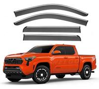 Car side window deflectors for Toyota Tacoma N400 2024-2025+ model - rain protection & improved airflow for enhanced driving comfort. Smart auto upgrade solution.