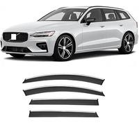 Car side window deflectors for VOLVO V60 2019-2023 model - rain protection & improved airflow for enhanced driving comfort. Smart auto upgrade solution.