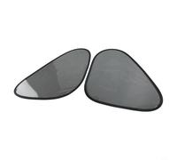 Car Side Window Sun Shade Electrostatic Curtains UV Blocking Mesh Anti Glare Baby Shield Foldable Auto Blinds Static Cling Child Safety(Front-2pcs)