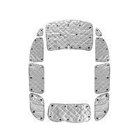 Car Side Window Sun Shade For Toyota For Estima 50 4 Layers Structure Car Model Specific Heatproof Shading Heat Insulation 10P Silver Sunshade