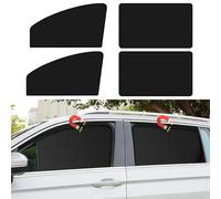 Car Side Window Sun Shades, Window Sunshades Privacy Curtains, 100% Block Light for Breastfeeding, Taking a nap, Changing Clothes, Camping (Front&Back 4pcs)