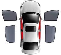 Car Side Window Sunshades for SKODA Fabia 2015-2019, Front Rear Block UV Rays Glare Privacy Protection Mesh Curtain.