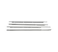 Car Side Window Weatherstrip Sealing Trims Chrome Glass Sealant Strip Weather Strip Compatible for American US Honda Accord 2008-2012