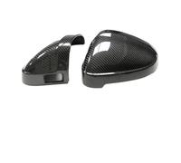 Car Side Wing Mirror Cover For B9 A4 S4 For RS4 A5 S5 For RS5 2017+ Full Dry Carbon Fiber Side Mirror Cover Replace With/WO Lane Assist(A)