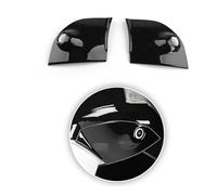 Car Side Wing Mirror Cover For KGM For Torres For EVX 2023 2024 2025 Carbon Fiber Pattern On The Decorative Shell Of The Exterior Mirror Of The Car Rearview Mirror Caps(A Bright Black)
