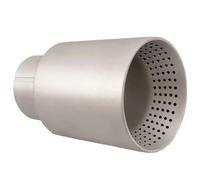 Car Silencers Exhaust Muffler 1 PCS Matte 304 Stainless Steel Car Muffler Tip Exhaust Tip System Pipe Universal Exhaust Tip(60MM IN 89MM OUT)