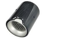 Car Silencers Exhaust Muffler 1 Piece Fit For M2 F87 M3 F80 M4 F82 F83 Exhaust Modified Suitable Cars Carbon Fiber Tail Muffler Pipe Tips(Matte silver In70mm)