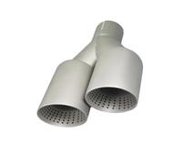 Car Silencers Exhaust Muffler 1Pcs Double Matte Stainless Steel Car Muffler Tip Exhaust Tip System Pipe Universal Exhaust Tip 60MM 63mm Nozzle(Right In51-Out114mm)