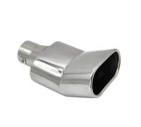 Car Silencers Exhaust Muffler 1Pcs Universal Square Exhaust Muffler Tip Stainless Steel Rectangle Exhaust Pipe Tip