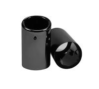 Car Silencers Exhaust Pipe Muffler 2Pcs/Set Chrome Plating Stainless Steel Car Exhaust Muffler Tip Pipes Covers(Black-8.9cm)