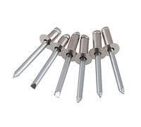 Car Sill Protectors Strips, 304 SS Alu Open End Blind Rivets Countersunk Head Break Pull Mandrel Multiple Sizes(AL M3.0X8(100Pcs))
