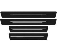 Car Sill Protectors Strips for Nissan X-Trail/X-Trail Nismo, Durable Waterproof Threshold Protective Welcome Pedal Protector Cover,D/White Line