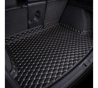Car Single Leather Trunk Mat for Hyundai ix20 2010-2019, Trunk Mat Single Piece Waterproof Wear-Resistant Auto Rear Cargo Liner Accessories,E Black White