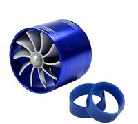 Car Single Sided Turbo Automobile Intake Vehicle Engine Turbocharger Power Modification Accessories(Blue)