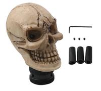 Car Skull Shifter Knob,Automatic Gear Shift Knob Skull-Shaped - Resin Lever Handle Skeleton Decoration Wide Fit Supplies for Halloween Road Trips Travel Family Outings