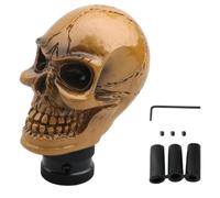 Car Skull Shifter Knob - Manual Automatic Shift Knob Skull Shape,Vehicle Interior Resin Skeleton Horror Decoration for Sedan Truck Minivan Taxi Travel Road Trips