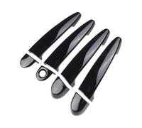 Car Sliding Door Handle 4pcs Carbon Fiber Exterior Glossy Black Door Handle Covers for X1 for X2 for X3 for X4 for X6 for E87 E90 E91 E92 E93 F30 Auto Parts