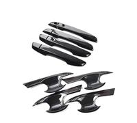 Car Sliding Door Handle Car Exterior Door Handle Bowl Cover Trim for Civic 2016 2017 2018 1.5T Styling Moulding ABS Carbon Fiber Printed
