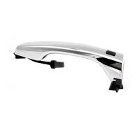 Car Sliding Outer Door Handle for Kia for Sorento for 2015 2016 2017 2018 Chrome Catch Pull Handle Front Inductive Outside Door Handle with Button Car Exterior Handle(Silver Left)