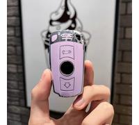 Car Smart Key Fob Shell Accessories Keyless Entry Remote Control Attachment，for BMW E90 E60 E70 E87 3 5 6 Series M3 M5 X1 X5 X6 Z4 E71 E72 E88 E89 E91 E92 Accessories (Purple)
