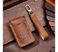 Car Smart Key Fob Shell Accessories Keyless Entry Remote Control Attachment，for Cadillac SRX 2008 4 Button Accessories SLS Seville Xts ATS Cts (A-Brown)