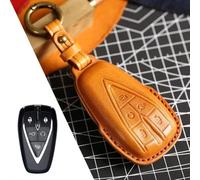 Car Smart Key Fob Shell Accessories Keyless Entry Remote Control Attachment，for Changan 4 Button Unit CS75 X7 Cs55 Cs75 (5 Button Brown)