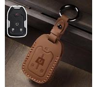 Car Smart Key Fob Shell Accessories Keyless Entry Remote Control Attachment，for Chevy Chevrolet Silverado Suburban Tahoe GMC Yukon/Yukon XL Terrain Acadia (Brown-1)