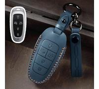 Car Smart Key Fob Shell Accessories Keyless Entry Remote Control Attachment，for Hyundai Santa Fe Tucson 2022 Nexo NX4 Atos Solaris Prime 2021 (Blue-4)