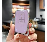 Car Smart Key Fob Shell Accessories Keyless Entry Remote Control Attachment，for Lexus is ES CT200H NX LX 250 300 350 450H 300H ES300h ES200 UX250h LS350 LS500h ES350 (Purple)