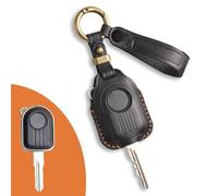 Car Smart Key Fob Shell Accessories Keyless Entry Remote Control Attachment，for Peugeot Django Motorcycle Leather Key Cover Django 150 SF4 (Black)