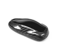 Car Smart Remote Key Case Shell Cover For Tesla Model S-X 2016-2019 Carbon Fiber Red/Black