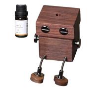 Car Smell Air Freshener, Shaking Wooden Man Figurine, Automotive Aromatherapy Odor Eliminator, Long-Lasting Perfume Diffuser for Car Interior, Novelty Design Fresh and Pleasant Driving