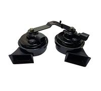 Car Snail Electric Air Horn Loud Alarm Double Tone Loud For Car 3/Y 1109660-00-A 1622755-00-B Double Tone Snail Type Horn Twin Auto Horns High Low Black Replacement