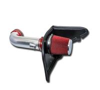 Car Snorkel Air Intake For Chevrolet For Camaro 6.2L V8 2010-2011 2012 2013 2014 2015 Engine Parts 4'' Cold Air Intake System Kit Heat Shield Red Filter(Silver)