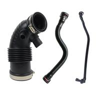 Car Snorkel For BMW F20 F21 F30 11157608144 11157614690 13717597586 Air Duct Filtered Pipe Air Intake Hose With Steel Ring Air Intake Turbo Hose(1 Set)