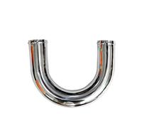 Car Snorkel For Racing Car Intercooler 0/45/90/180 Degree L J U S Type Length 500mm Universal 76mm 3.0" Inch Aluminum Tube Air Intake Pipe Air Intake Turbo Hose(U-type)