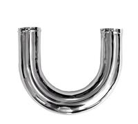 Car Snorkel For Racing Car Turbo High Flow 0/45/90/180 Degrees L S Type Aluminum Tube Universal 89mm 3.5inch Cold Air Intake Pipe Air Intake Turbo Hose(89mm 180)