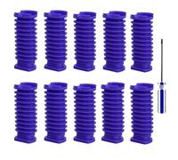 Car Snorkel for V8 Slim/V10 Slim/V12 Slim/V15 Slim/SV18/SV20/SV10K Vacuum Cleaner with Screwdriver Tool Drum Suction Blue Hose Part Air Intake Turbo Hose(10Piece with Tool)
