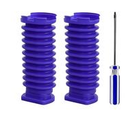 Car Snorkel for V8 Slim/V10 Slim/V12 Slim/V15 Slim/SV18/SV20/SV10K Vacuum Cleaner with Screwdriver Tool Drum Suction Blue Hose Part Air Intake Turbo Hose(2Piece with Tool)